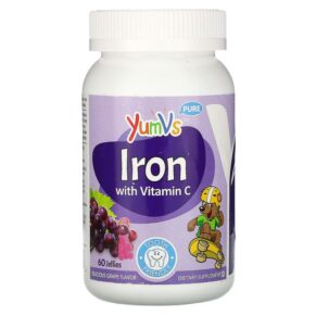 Yum-Vs Pure Iron + Vitamin C Grape 60 viên 899105001674
