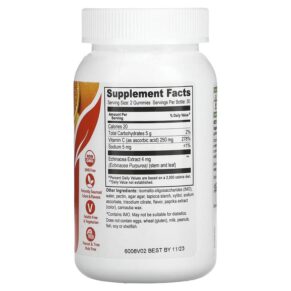 Yum-Vs Vitamin C Zero Orange 125 mg 60 Gummies 810048610303