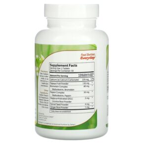 Zahler AfterMeals Fruit-Based Enzymes 100 Chewable Tablets 848998080532