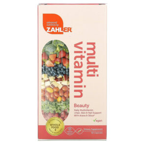 Zahler Beauty Daily Multivitamin + Hair Skin & Nail Support + Arava & Silica 60 viên 848998082383