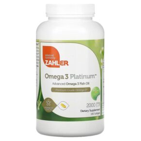 Zahler Omega 3 Platinum Advanced Omega 3 Fish Oil 1.000 mg 180 viên 848998080600