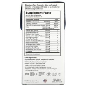 Zahler StressMaster Relaxation Support Formula 120 Capsules 848998080792