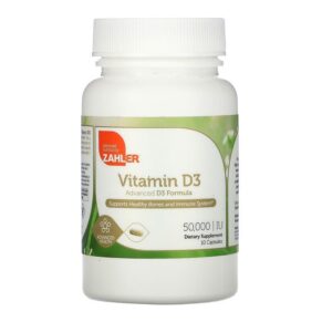 Zahler Vitamin D3 50.000 IU 10 viên 848998082017