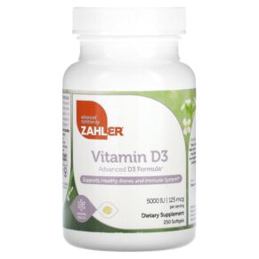 Zahler Vitamin D3 Advanced D3 Formula 125 mcg (5.000 IU) 250 viên 848998000431