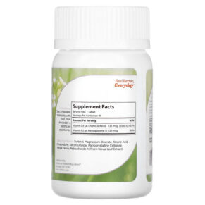 Zahler Vitamin D3 & K2 Peach Apricot 90 Chewable Tablets 848998082291