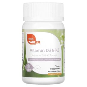 Zahler Vitamin D3 & K2 Peach Apricot 90 viên 848998082291