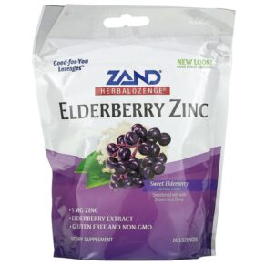 Zand Herbalozenge Elderberry Zinc Sweet Elderberry 80 viên 041954711420