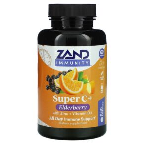 Zand Immunity Super C+ Elderberry + Zinc/Vitamin D3 60 viên 041954358182