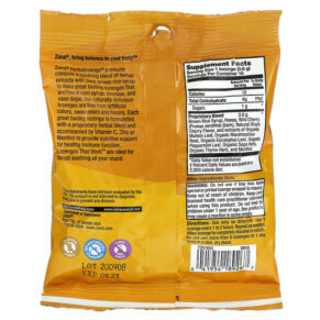 Zand Naturals Wild Cherry Cherry Honey Soother 15 Throat Lozenges 041954189267