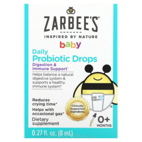 Zarbee's Baby Daily Probiotic Drops 0+ Months 0.27 fl oz (8 ml) 857647007905