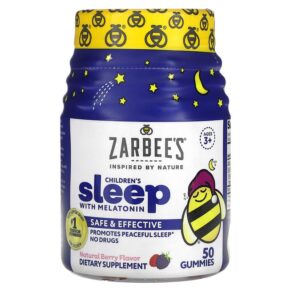 Zarbee's Children's Sleep + Melatonin Ages 3+ Natural Berry 50 viên 858438005438