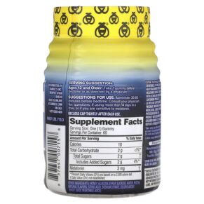 Zarbee's Sleep with Melatonin Natural Mixed Fruit 60 Gummies 857647007158