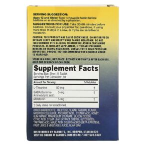 Zarbee's Sleep with Melatonin Natural Orange 60 Chewable Tablets 857647007325