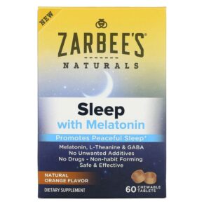 Zarbee's Sleep + Melatonin Natural Orange 60 viên 857647007325