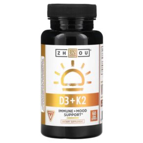 Zhou Nutrition D3 + K2 60 viên 859805006188