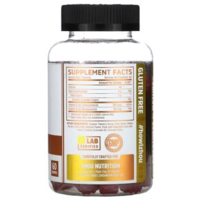 Zhou Nutrition K2 + D3 Strawberry 60 Gummies 669191370172