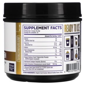 Zhou Nutrition MCT Collagen Vanilla Cinnamon 13.4 oz (379 g) 3 Zhou Nutrition MCT Collagen Vanilla Cinnamon 13.4 oz (379 g) 669191494779