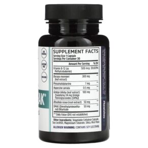 Zhou Nutrition Neuro-Peak 30 Veggie Capsules 859805006263