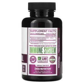 Zhou Nutrition Resveratrol 60 Veggie Capsules 3 Zhou Nutrition Resveratrol 60 Veggie Capsules 859805006294