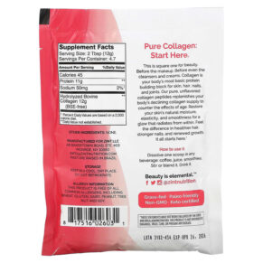 Zint Pure Grass-Fed Collagen Peptides Unflavored 2 oz (56.6 g) 817516026031