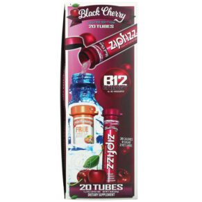 Zipfizz Healthy Sports Energy Mix with Vitamin B12 Black Cherry 20 Tubes 0.39 oz (11 g) Each 893811000976