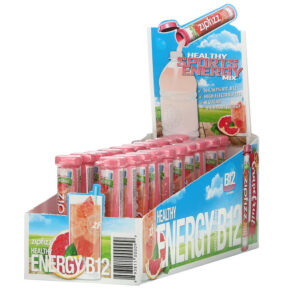 Zipfizz Healthy Sports Energy Mix + Vitamin B12 Pink Grapefruit 20 Tubes 0.39 oz (11 g) 893811000099
