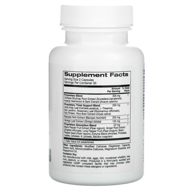 ZOI Research Think Support 60 Vegetarian Capsules 8 Thành phần vi chất ZOI Research Think Support 60 viên 898220016020